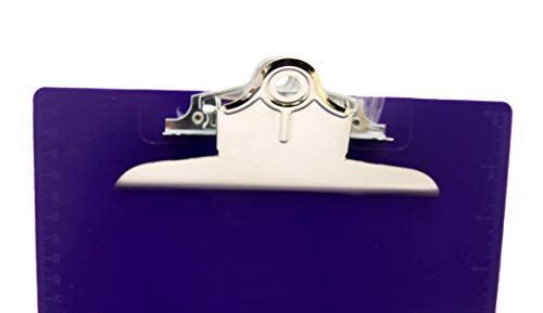 Saunders 21606 Recycled Plastic Clipboard w/Ruler Edge, 1" Clip Cap, 8 1/2 x 12 Sheets, Purple - color: Purple, size: Pack of 1