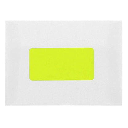 JAM PAPER Shipping Address Labels - Standard Mailing - 2 x 4 - Neon Fluorescent Yellow - 120/Pack - color: Neon Yellow, size: 2" x 4" Labels