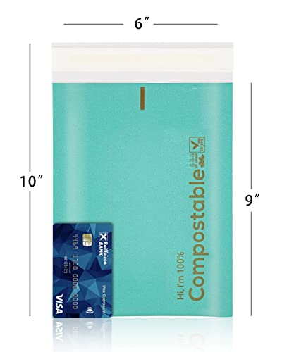 KTOB 6x10 100% Biodegradable Bubble Mailers - color: Teal, size: 6x10'' 25PCS