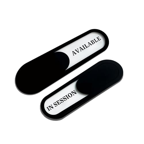 In Session/Available Slider Sign for Therapy, Acrylic, Black - color: In Session/Available, size: 1 PCS