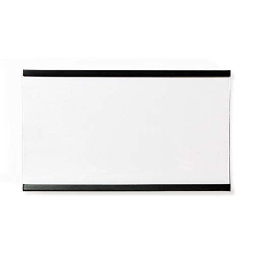 SmartSign Magnetic 'C' Channel Label Holders | 2.5" x 4" Pack of 10 - size: 2.5" x 4"