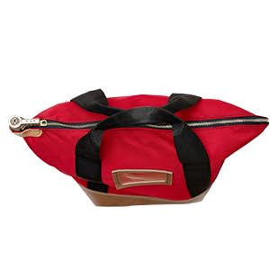 Locking Heavy Duty Courier Bag, 18x18x8 inch - color: Red