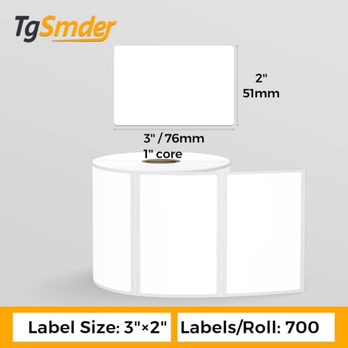 3" x 2" Direct Thermal Shipping Labels, 12 Rolls-700/Roll, 1" Core - size: 3" x 2" -12 Rolls ( 8400 Labels )