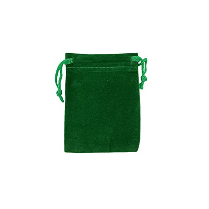 Palmhomee Pack of 48 3x4 Inch Velvet Drawstring Bags Gift Bag Velvet Pouch For Jewelry Wedding and Party Favor (Green) - color: Green