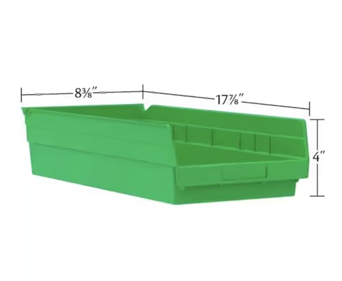 12-Pack of Clear Plastic Storage Shelf Bins LO59838