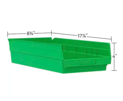 12-Pack of Clear Plastic Storage Shelf Bins LO59838
