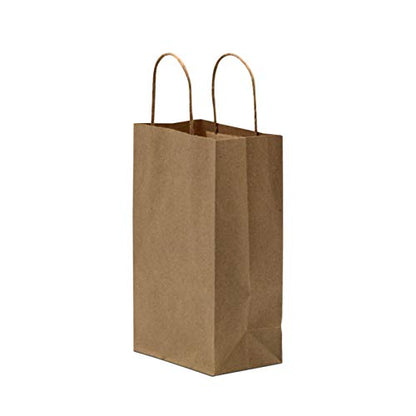 Prime Line Packaging Mini Shopping Bags, Gift Bag Bulk 6x3x9 In, 200 Pack - size: 6x3x9 Inch