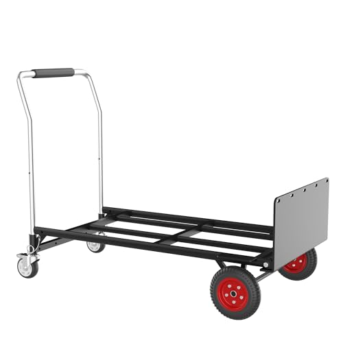 Dolly Hand Trucks,Folding Hand Truck 600 LB,Dolly Cart with Wheels Fold and Stretch Hand Truck for Moving Heavy Loads in Storehouse,Offices,Homes and Shopping