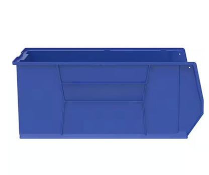 Blue Plastic Stackable Storage Bin Organizer (1-Pack) YL55397