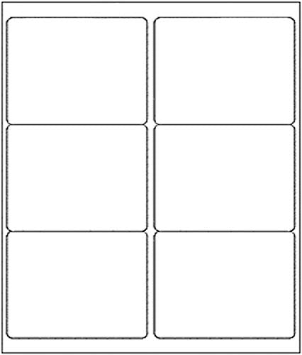 6-UP 3-1/3" X 4" Shipping Address Labels for Laser/Ink Jet Printer (2000 Sheets - 12000 Labels) - size: 2000 Sheets / 12000 Labels