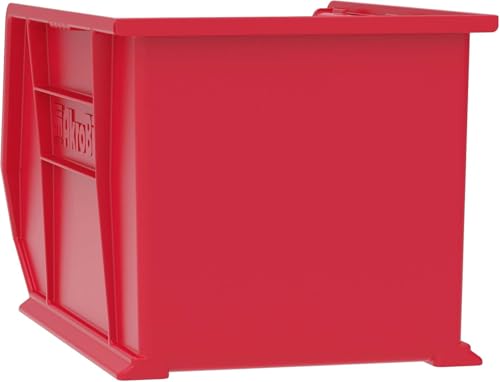 Akro-Mils 30270 AkroBins Plastic Storage Bins, 18"x16"x11", Red, 3-Pack - color: Red