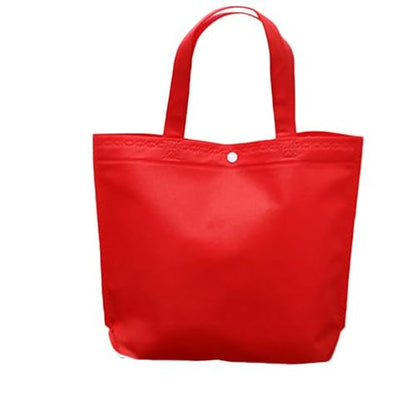 Non-Woven Reusable Shopping Bag, Women Portable Handbag Foldable Cloth Gift Organizer Large Capacity Grocery Storage Tote Pouch(26cm,yellow)