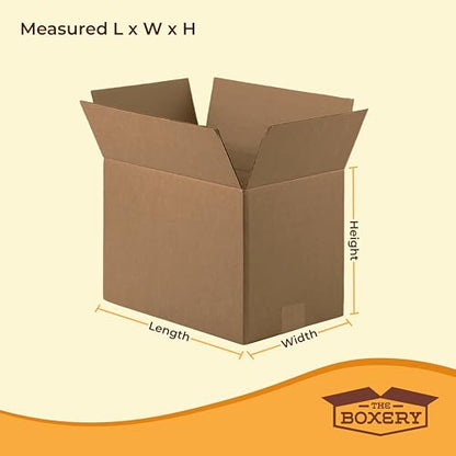 The Boxery 6"x5"x4" Corrugated Cardboard Boxes 50-Pack - size: 6 x 5 x 4"