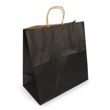 ClearBags Paper Merchandise Handle Bags (Black, 12 1/2 x 7 x 13) - color: Black, size: 12 1/2 x 7 x 13