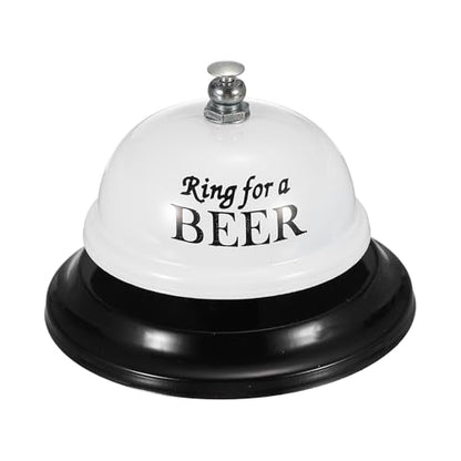 PATIKIL Desk Bell, 3.3" Service Call Bell Ringing, Beer, Black White - color: Black White(beer)