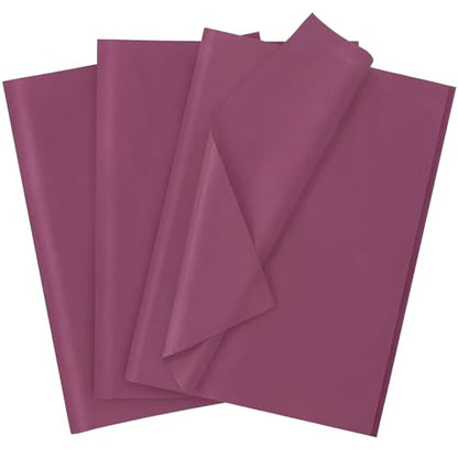 120 Sheets 14 x 20 Inch Burgundy Tissue Paper for Gift Bag Wrapping - color: Burgundy