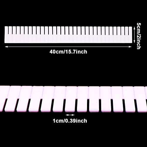 30Pcs Adjustable Drawer Organizer, White Plastic DIY Grid Drawer Dividers, 15.75x1.97x0.1in, for Socks, Underwear, Makeup, Cosmetic, Clothes