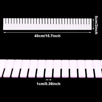 30Pcs Adjustable Drawer Organizer, White Plastic DIY Grid Drawer Dividers, 15.75x1.97x0.1in, for Socks, Underwear, Makeup, Cosmetic, Clothes