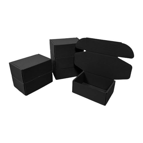 50 Pack 5.1x3.1x1.6 in Black Shipping Boxes - color: Black, size: 5.1x3.1x1.6 in