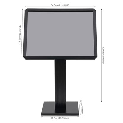 Sign Holder Stand, 21.5"x 29" Adjustable Floor Standing Sign Holder with Stable Base, Aluminum Vertical and Horizontal Pedestal Poster Stand for Board Display