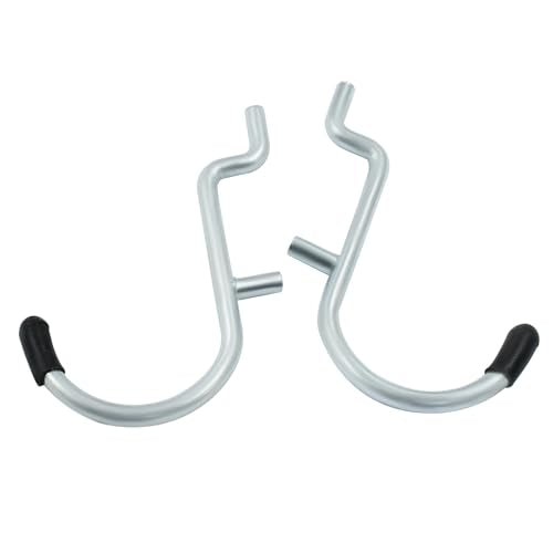 60Pcs Metal Pegboard J Hooks, 1/4", Black Head - color: Black, size: 60pcs