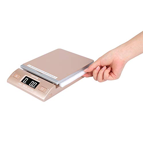 Accuteck Gold 86Lbs Digital Shipping Postal Scale with Batteries and AC Adapter (Pack of 2) - size: 1 Count (Pack of 2)