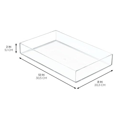 iDesign Clear Drawer Organizer - size: XL
