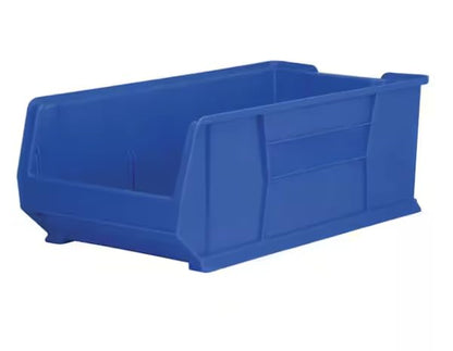 Blue Plastic Stackable Storage Bin Organizer (1-Pack) OF52604