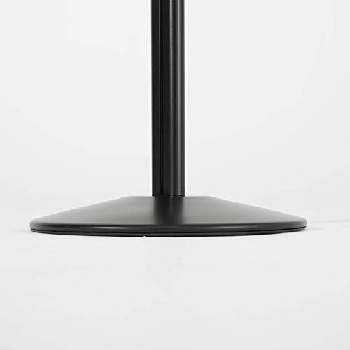 M&T Displays Sign Holder Stand, Black 22x28 Inch Poster Frame Double Sided Slide-In Aluminum Easy Loading Floor Standing Pedestal Advertisement Post Commercial Menu Holder Round Heavyweight Base