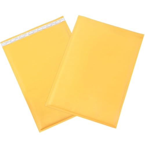 BOX USA 12 1/2 x 19" Kraft Bubble Mailers (50-Pack) - Brown Padded Envelopes, Self-Seal Shipping Bags for Small Business, Heavy Duty Cushioned Mailing Envelopes for Packaging and Shipping - size: 12-1/2x19" (50-Pack)