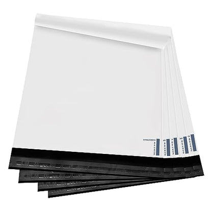 KKBESTPACK White Poly Mailers 14.5x19 in, Shipping Bags, 100 Pcs - size: 14.5" x 19" 100pcs