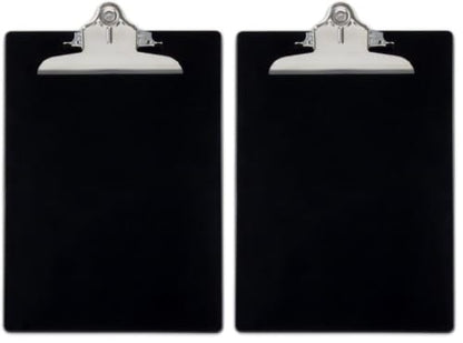 Saunders Recycled Plastic Clipboard, Black (21603) (Pack of 2) - color: Black, size: Pack of 2