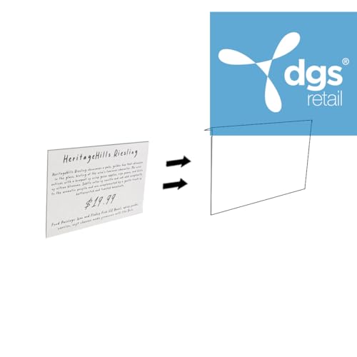 Sign Holder, Floor Stack Case Vinyl, w/Lip Clear 11W 8.5H - 100 PACK - size: 100 Pack
