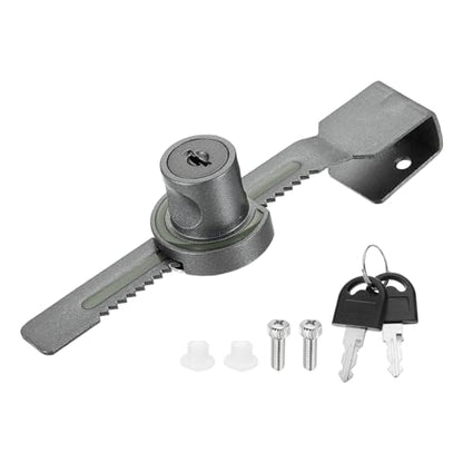 0.6" Luminous Sliding Glass Door Ratchet Lock Fit 0.2-0.39" Grey - color: Gray, size: 0.6"