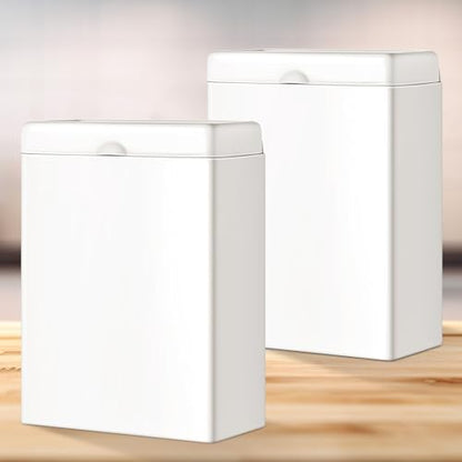 Tioncy 2 Pcs Sanitary Napkin Receptacle Wall Mounted,White - color: White