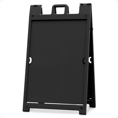 Plasticade Signicade Deluxe A Frame Sidewalk Curb Sign in Black - size: 24 x 36 inches