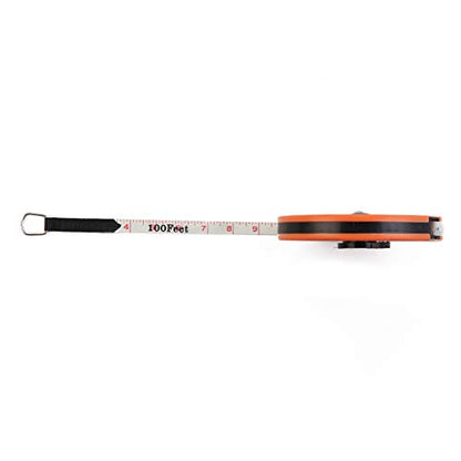 KSEIBI 302905 Durable Fiberglass Tape Measure - Dual-Sided Inch/Metric Scale, Easy-to-Retract 50ft/15m, Ideal for Construction - size: 15.2 m