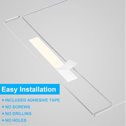 EHWINE Acrylic Sign Holder 8.5 x 11 Wall Mount, 10 Pack Clear Flyer Holders