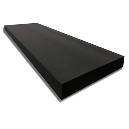 FoamTouch 3" x 24" x 72" Upholstery Foam, Charcoal - size: 3" x 24 " x 72"