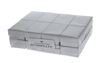 RJ Displays 25 Pack Cotton Filled White Jewelry Box for Jewelry Pendants, Bracelet, Earring, Necklace, and Small Gift Packaging and Store Display Size-2 5/8" x 1 1/2" x 1"#32