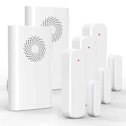Wireless Door Chime, Door Sensor Chimes When Door Opens/Business Entering - size: 2 Receivers +3Sensors