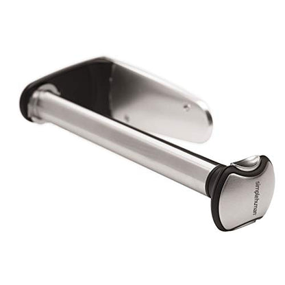 simplehuman Wall Mount Paper Towel Holder, Under-Cabinet or Wall Mounted Rack, Horizontal or Vertical Install, One-Handed Tear with Tension Spring, Quick-Release Knob, Brushed Stainless Steel