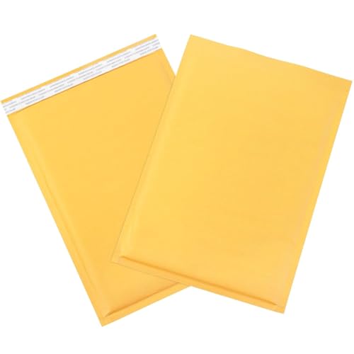 BOX USA 9 1/2 x 14 1/2" Kraft Bubble Mailers (25-Pack) - Brown Padded Envelopes, Self-Seal Shipping Bags for Small Business, Heavy Duty Cushioned Mailing Envelopes for Packaging and Shipping - size: 9-1/2x14" (25-Pack)