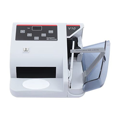 Money Counter Machine, Cash Counter Bill Counting Machine with Counterfeit Detection & Digital Display for Multi-Currency, Add Mode, Counting Speed 600 PCS/MIN