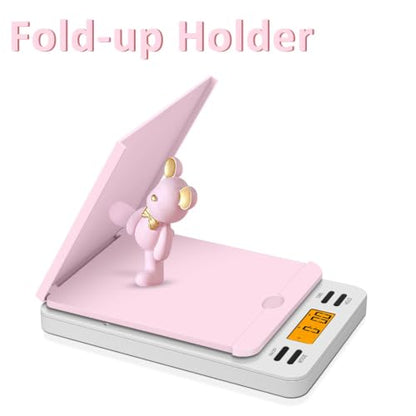 Fuzion Digital Postal Scale, 86lb x 0.1oz Shipping Scale for Packages - color: Pink