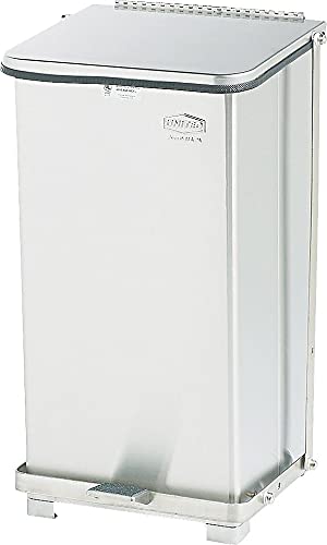 Rubbermaid Commercial Products Defenders Biohazard Steel Trash Can, Step-On, 6.5 GAL, Stainless Steel, Hospital/Doctor's Office/Healthcare Facilities - color: Stainless Steel, size: 6.5G