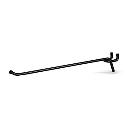 Presa Heavy Duty Black Steel Peg Board Shelving Hooks, 8-Inch, 50-Pack - color: Black, size: 8 Inch