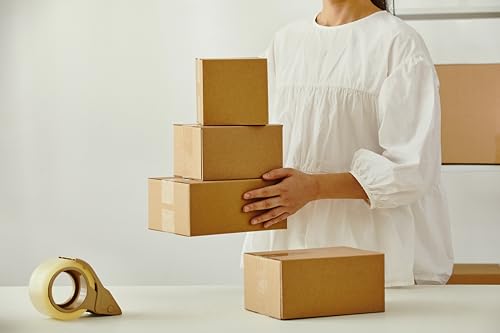25 Packs Small Shipping Boxes 8X6X4 Inches, Kraft Corrugated Cardboard Boxes, For Small Business, Easy Assemble For Mailing, Moving, Packing And Storing - size: 8"x6"x4"
