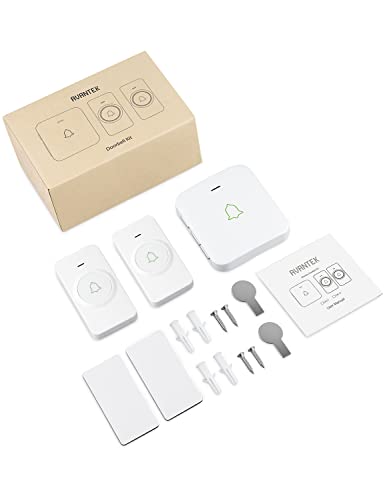 AVANTEK Wireless Doorbell, 1000 ft Range, 2 Buttons + 1 Receiver, White - color: White 1 Receiver + 2 Buttons