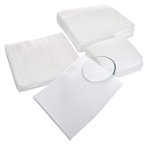 Lainrrew 60 Pack Foam Pouches, 3 Sizes Thick Cushion Wrap Pouches Foam Wrap Sheets Packing Pouches Against Chipping & Breakage for Packing, Moving, Shipping, Packaging